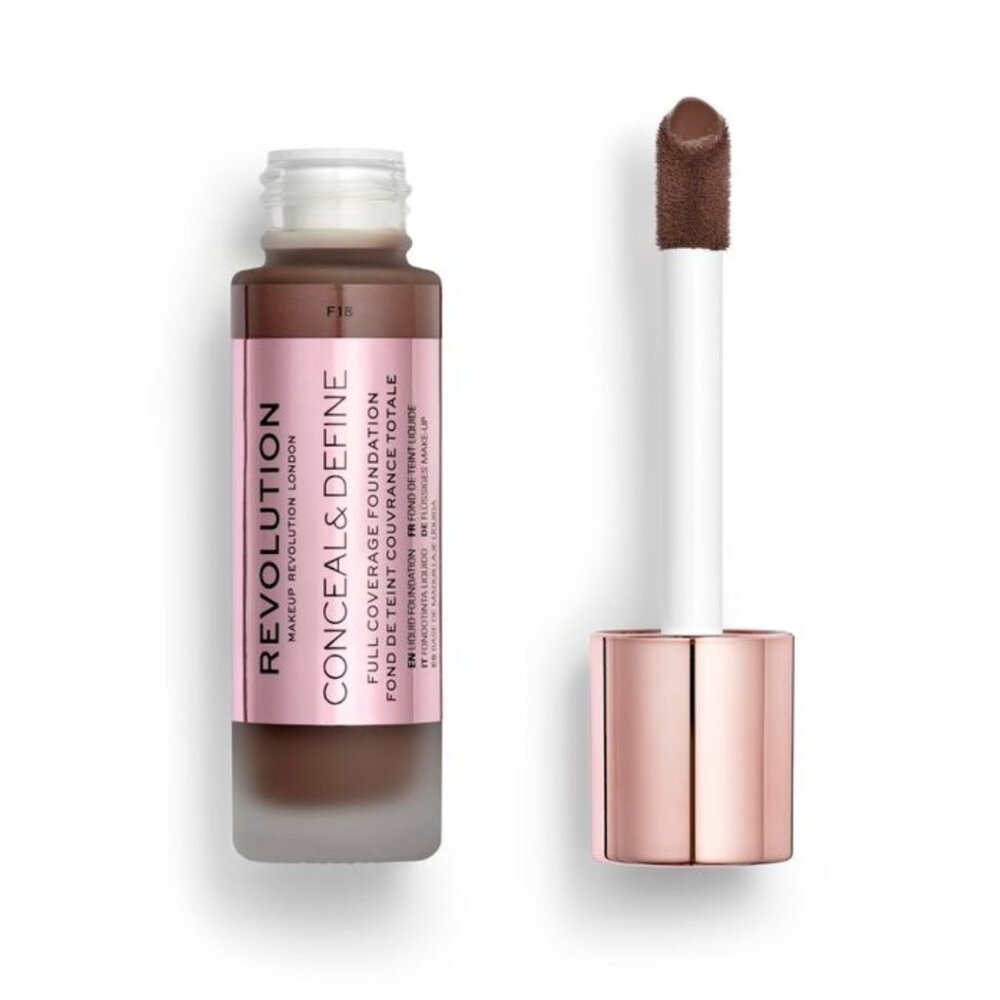 Makeup Revolution Conceal & Define Full Coverage Foundation – Shade F18 New